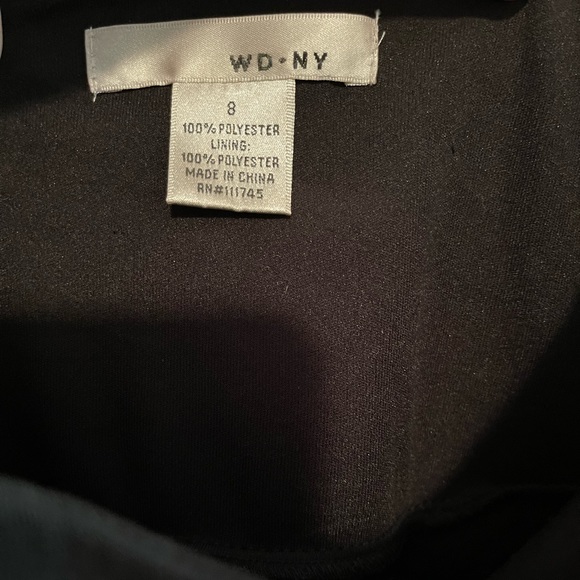 WD NY Black Sequin Mesh Tiered Layered Ruffle Skirt Size 8. - Picture 3 of 4